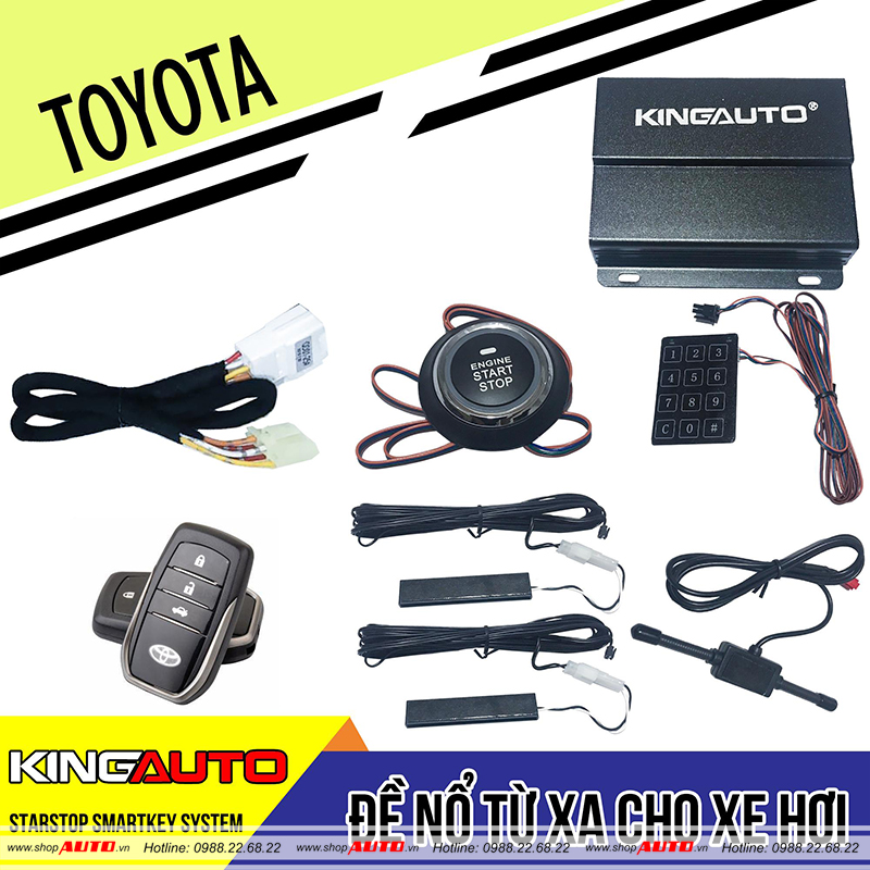 Đề nổ từ xa Engine Start Stop Smart Key Toyota