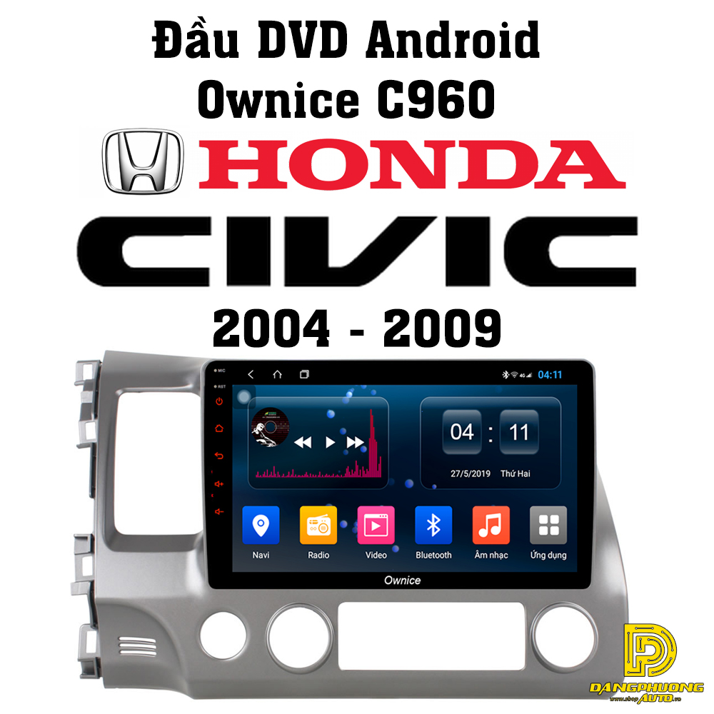 [1] Màn DVD Android Ownice C500+ cho xe Civic 2004 - 2009