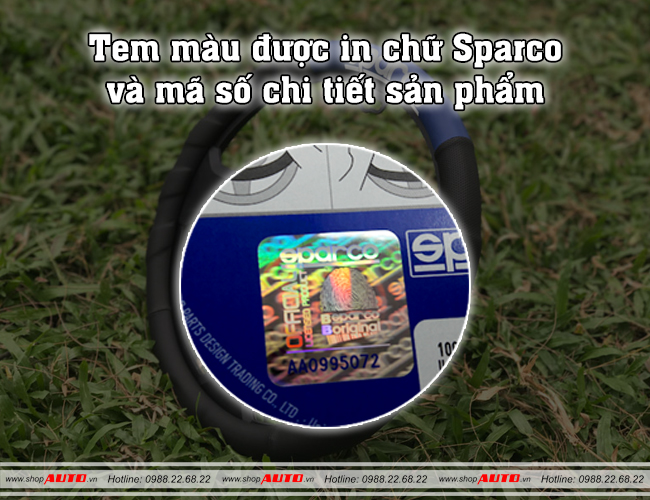 Bọc vô lăng sparco 1111AZ