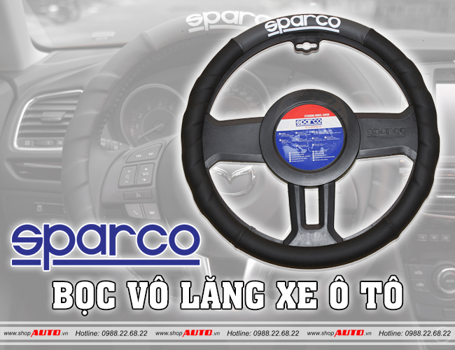 Bọc vô lăng sparco 1111GR