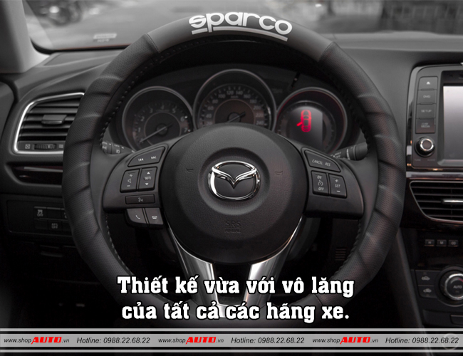 Bọc vô lăng sparco 1111GR