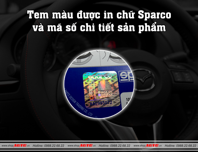 Bọc vô lăng sparco 1113BK