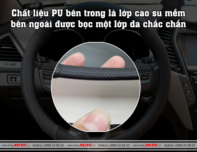 Bọc vô lăng sparco 1113BK