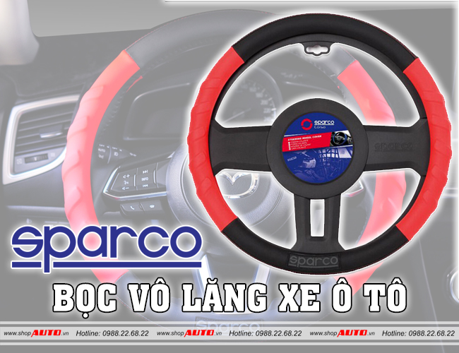 Bọc vô lăng sparco cho xe Mazda