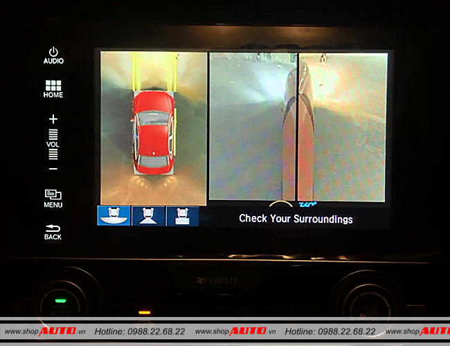 Tính năng của camera 360 Owin ô tô Honda Civic