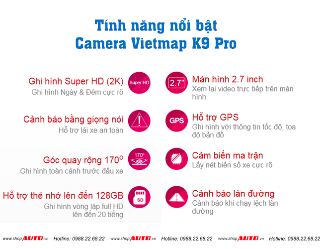 Camera hành trình Vietmap K9 Pro