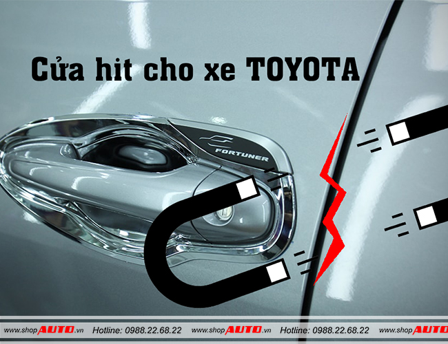 Độ cửa hít cho xe Toyota