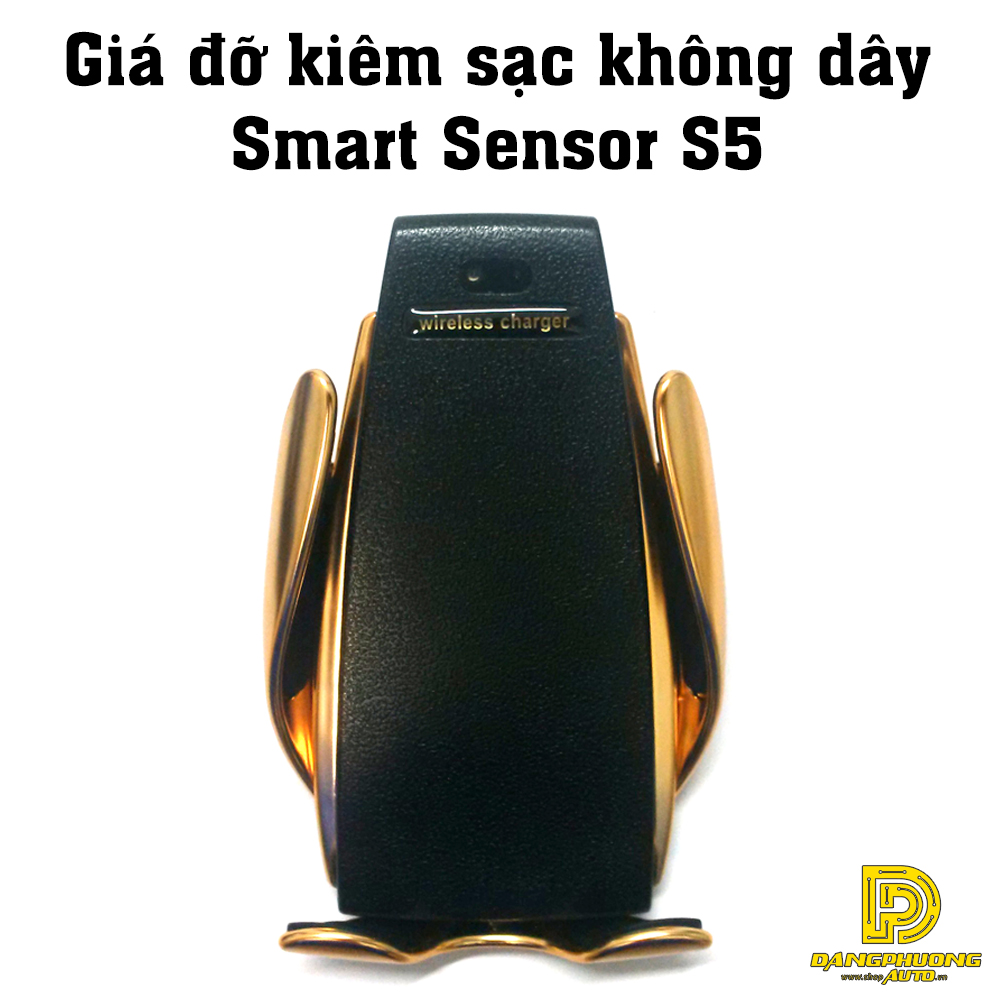 Giá đỡ kiêm sạc điện thoại trên xe hơi không dây S5