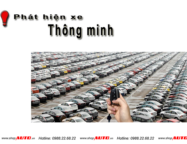 Hỗ trợ tìm kiếm xe trong bãi gửi xe đông đúc