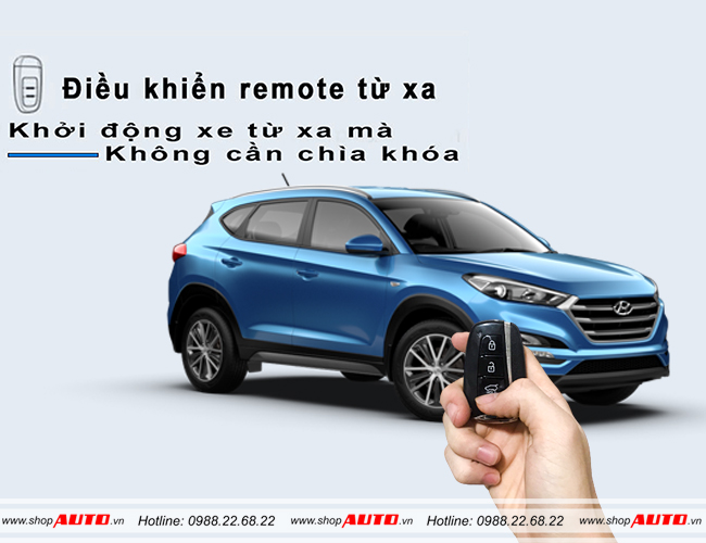 đề nổ từ xa Engine Start Stop Smart Key Hyundai