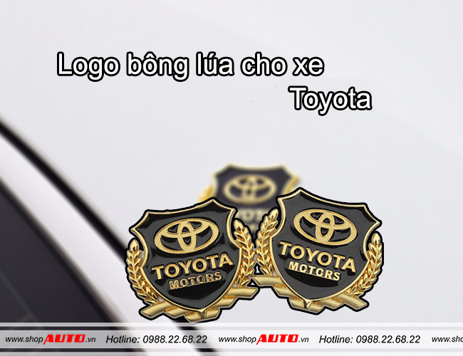 Logo bông lúa cho xe Toyota Vios