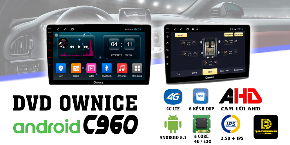 Màn DVD Ownice C960 cho xe Toyota Innova 2019