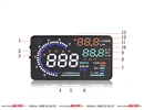 Thiết bị hiển thị tốc độ trên kính lái HUD A8 cho xe Kia Sorento