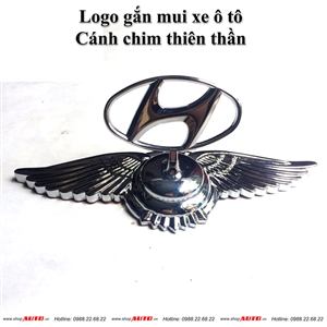 Logo gắn mui xe ô tô cánh chim thiên thần hãng xe Hyundai