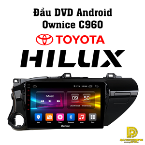 Màn DVD Ownice C960 xe Toyota Hilux 2016 - 2019