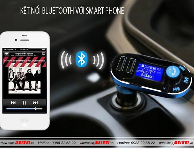 Kết nối sóng Bluetooth với smart phone