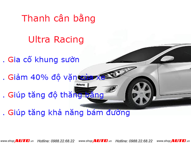 Thanh cân bằng ultra racing cho xe Hyundai