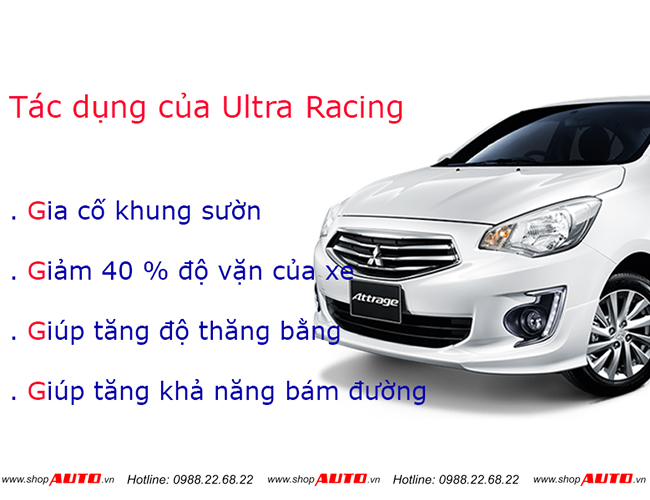 Thanh cân bằng ultra racing cho xe Mitsubishi